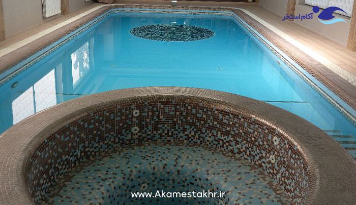 طراحی و ساخت استخر سرپوشیده پروژه قائمشهر